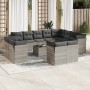Set sofás de jardín con cojines 13 piezas ratán sintético gris by , Garden sets - Ref: Foro24-3250381, Price: 970,99 €, Disco...