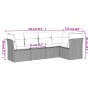 Set de sofás jardín y cojines 5 pzas ratán sintético gris claro by , Garden sets - Ref: Foro24-3217602, Price: 352,11 €, Disc...