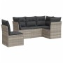 Set de sofás jardín y cojines 5 pzas ratán sintético gris claro by , Garden sets - Ref: Foro24-3217642, Price: 352,11 €, Disc...