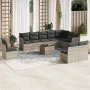 Set de sofás de jardín 11 pzas y cojines ratán sintético gris de , Conjuntos de jardín - Ref: Foro24-3249651, Precio: 702,44 ...