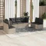 Set de sofás de jardín 7 pzas con cojines ratán PE gris claro by , Garden sets - Ref: Foro24-3249251, Price: 450,22 €, Discou...