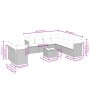 Set sofás jardín 10 pzas con cojines ratán sintético gris claro by , Garden sets - Ref: Foro24-3249691, Price: 691,02 €, Disc...