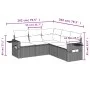 Garden sofa set and cushions 5 pieces light gray synthetic rattan by , Garden sets - Ref: Foro24-3252489, Price: 363,51 €, Di...