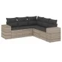 Set de sofás jardín y cojines 5 pzas ratán sintético gris claro by , Garden sets - Ref: Foro24-3254889, Price: 379,54 €, Disc...