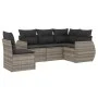 Set de sofás jardín y cojines 5 pzas ratán sintético gris claro von , Gartensets - Ref: Foro24-3253709, Preis: 381,60 €, Raba...