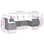 Set de sofás jardín y cojines 5 pzas ratán sintético gris claro von , Gartensets - Ref: Foro24-3253709, Preis: 381,60 €, Raba...