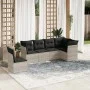 Set de sofás de jardín 6 pzas y cojines ratán sintético gris by , Garden sets - Ref: Foro24-3249541, Price: 448,20 €, Discoun...