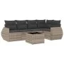 Set de sofás de jardín 6 pzas y cojines ratán sintético gris by , Garden sets - Ref: Foro24-3253679, Price: 439,61 €, Discoun...