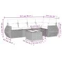 Set de sofás de jardín 6 pzas y cojines ratán sintético gris by , Garden sets - Ref: Foro24-3253679, Price: 439,61 €, Discoun...