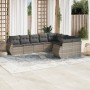 Gartenmöbel-Set 9-teilig mit Kissen aus hellem grauem Kunst-Rattan. von , Gartensets - Ref: Foro24-3254179, Preis: 627,30 €, ...