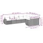 Set muebles jardín 9 pzas y cojines ratán sintético gris claro by , Garden sets - Ref: Foro24-3254179, Price: 638,30 €, Disco...