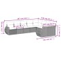 Set muebles jardín 9 pzas y cojines ratán sintético gris claro by , Garden sets - Ref: Foro24-3254179, Price: 627,22 €, Disco...
