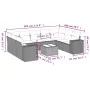 Set sofás jardín 10 pzas con cojines ratán sintético gris claro by , Garden sets - Ref: Foro24-3255349, Price: 687,40 €, Disc...