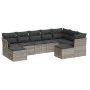 Gartenmöbel-Set 9-teilig mit Kissen aus hellem grauem Kunst-Rattan. von , Gartensets - Ref: Foro24-3250411, Preis: 590,01 €, ...