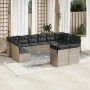 Set de sofás de jardín 12 pzas y cojines ratán sintético gris by , Garden sets - Ref: Foro24-3250271, Price: 837,86 €, Discou...