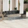 Set de sofás de jardín 6 pzas y cojines ratán sintético gris by , Garden sets - Ref: Foro24-3249211, Price: 394,53 €, Discoun...