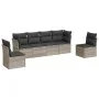 Set de sofás de jardín 6 pzas y cojines ratán sintético gris by , Garden sets - Ref: Foro24-3249211, Price: 394,53 €, Discoun...