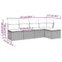 Set de sofás jardín y cojines 5 pzas ratán sintético gris claro by , Garden sets - Ref: Foro24-3249361, Price: 328,61 €, Disc...
