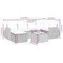 Set de sofás de jardín 7 pzas con cojines ratán PE gris claro by , Garden sets - Ref: Foro24-3264118, Price: 484,62 €, Discou...