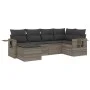 Set de sofás de jardín 6 pzas y cojines ratán sintético gris by , Garden sets - Ref: Foro24-3252799, Price: 420,92 €, Discoun...
