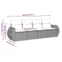 Set de sofás de jardín 4 pzas y cojines ratán sintético gris by , Garden sets - Ref: Foro24-3221081, Price: 296,84 €, Discoun...