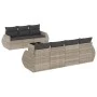 Set de sofás de jardín 8 pzas y cojines ratán sintético gris by , Garden sets - Ref: Foro24-3221131, Price: 577,24 €, Discoun...