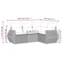 Set de sofás de jardín 4 pzas y cojines ratán sintético gris by , Garden sets - Ref: Foro24-3221311, Price: 325,28 €, Discoun...