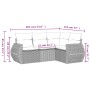 Set de sofás de jardín 4 pzas y cojines ratán sintético gris by , Garden sets - Ref: Foro24-3221311, Price: 318,34 €, Discoun...