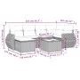 Set de sofás de jardín 7 pzas con cojines ratán PE gris claro by , Garden sets - Ref: Foro24-3254009, Price: 490,40 €, Discou...