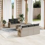 Set de sofás de jardín 6 pzas y cojines ratán sintético gris by , Garden sets - Ref: Foro24-3219901, Price: 425,10 €, Discoun...