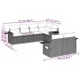 Set de sofás de jardín 7 pzas con cojines ratán PE gris claro by , Garden sets - Ref: Foro24-3220411, Price: 526,86 €, Discou...
