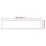 Senkrechtmarkise, blauer Oxford-Stoff, 60 x 360 cm von vidaXL, Sonnenschirme - Ref: Foro24-148445, Preis: 16,54 €, Rabatt: %