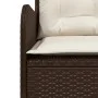 Sofá de jardín en forma de L con cojines ratán sintético marrón by , Outdoor sofas - Ref: Foro24-369001, Price: 356,26 €, Dis...