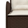 Sofá de jardín en forma de L con cojines ratán sintético marrón by , Outdoor sofas - Ref: Foro24-369001, Price: 324,22 €, Dis...