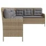 Sofá de jardín en forma de L con cojines ratán sintético beige by , Outdoor sofas - Ref: Foro24-369003, Price: 356,26 €, Disc...