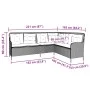 L-förmiges Gartensofa mit beigen Kissen aus synthetischem Rattan. von , Outdoor-Sofas - Ref: Foro24-369003, Preis: 356,26 €, ...