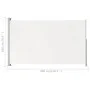 Cream retractable side garden awning 180x300 cm by vidaXL, Umbrellas - Ref: Foro24-313400, Price: 88,04 €, Discount: %
