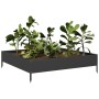 Schwarzes Stahlbeet 100x100x26 cm von , Töpfe und Pflanzgefäße - Ref: Foro24-851017, Preis: 41,58 €, Rabatt: %