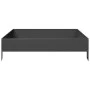 Arriate de acero negro 100x100x26 cm de , Maceteros y jardineras - Ref: Foro24-851017, Precio: 43,15 €, Descuento: %