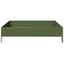 Stahlbeet in Olivgrün 100x100x26 cm von , Töpfe und Pflanzgefäße - Ref: Foro24-851020, Preis: 40,67 €, Rabatt: %