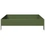 Stahlbeet in Olivgrün 100x100x26 cm von , Töpfe und Pflanzgefäße - Ref: Foro24-851020, Preis: 40,67 €, Rabatt: %