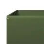 Stahlbeet in Olivgrün 100x100x26 cm von , Töpfe und Pflanzgefäße - Ref: Foro24-851020, Preis: 40,67 €, Rabatt: %