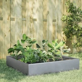 Pflanzkübel aus verzinktem Stahl, 100x100x33,5 cm. von , Töpfe und Pflanzgefäße - Ref: Foro24-851029, Preis: 44,08 €, Rabatt: %