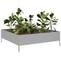 Jardinera de acero galvanizado 100x100x33,5 cm by , Pots and planters - Ref: Foro24-851029, Price: 44,75 €, Discount: %
