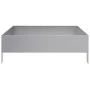 Jardinera de acero galvanizado 100x100x33,5 cm by , Pots and planters - Ref: Foro24-851029, Price: 44,75 €, Discount: %