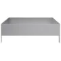Jardinera de acero galvanizado 100x100x33,5 cm by , Pots and planters - Ref: Foro24-851029, Price: 44,75 €, Discount: %