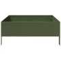 Arriate de acero verde oliva 100x100x25 cm de , Maceteros y jardineras - Ref: Foro24-851034, Precio: 54,04 €, Descuento: %