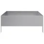 Pflanzgefäß aus verzinktem Stahl 100x100x25 cm von , Töpfe und Pflanzgefäße - Ref: Foro24-851036, Preis: 46,57 €, Rabatt: %