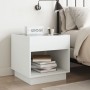 Mesita de noche con Infinity LED blanca 50x50x50 cm by , Nightstands - Ref: Foro24-3284084, Price: 85,73 €, Discount: %