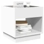 Nachttisch mit weißem LED-Infinity 50x50x50 cm von , Nachttische - Ref: Foro24-3284084, Preis: 84,54 €, Rabatt: %